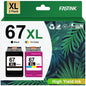 67XL Ink Cartridges Compatible for HP 67 Ink Cartridges for HP Ink 67 for DeskJet 2752e 2855e 6055e