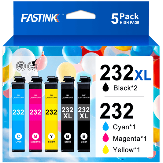 232XL Ink Cartridge for Epson 232 Ink for Epson ink 232 for Epson XP-4200 XP-4205 WF-2930 WF-2950 Printer (2Black Cyan Magenta Yellow)